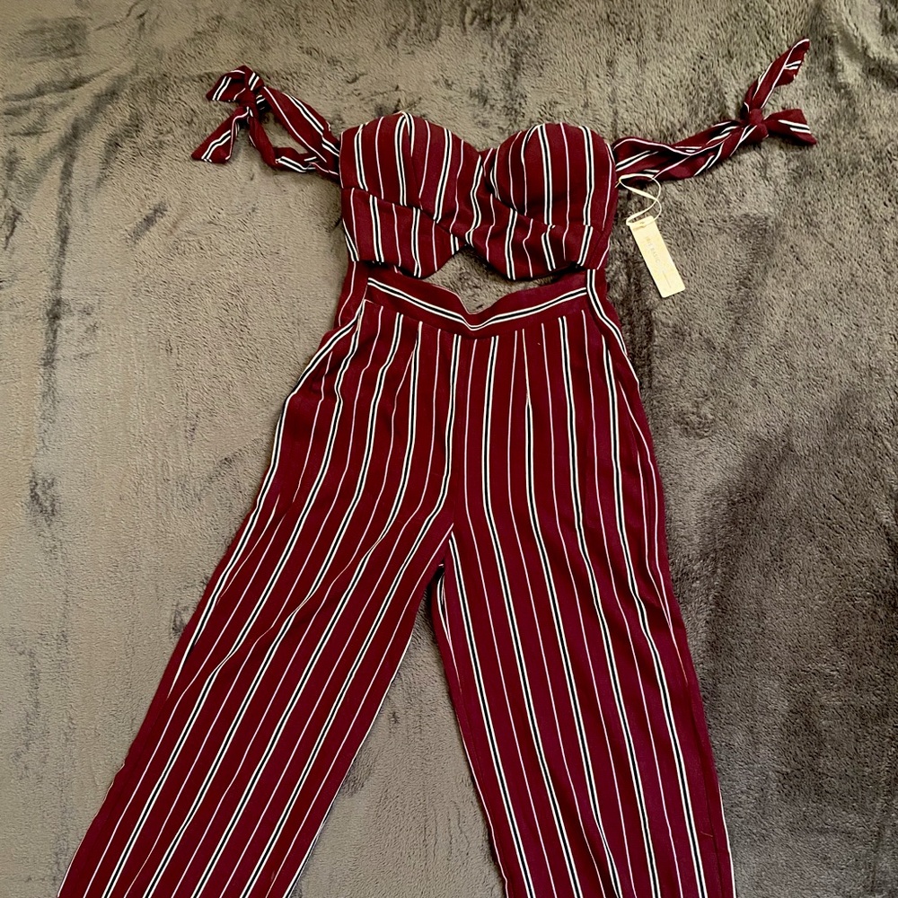 Burgundy Jumpsuit